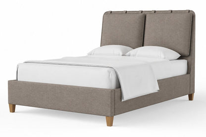 Pure Maple - Queen Upholstered Headboard 5/0 - Mocha / Maple Syrup
