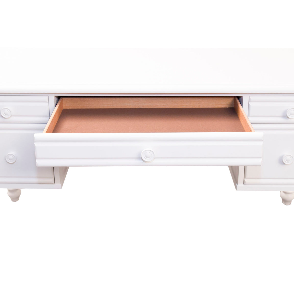 Summer House - Wood Vanity Desk - Oyster White