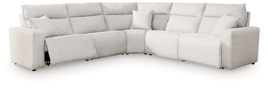 Modmax II - 5-Piece Power Reclining Sectional - Stone