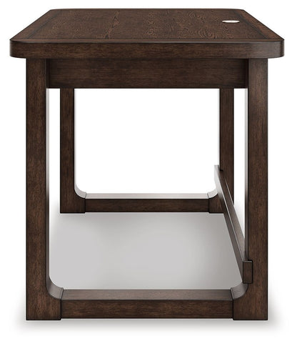 Breckington - Home Office Desk - Dark Brown