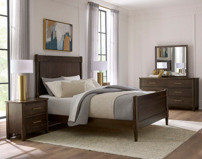 Nordhaven - Queen Poster Headboard - Nordic Walnut