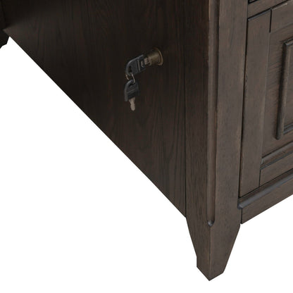 Paradise Valley - Executive Desk - Saddle Brown