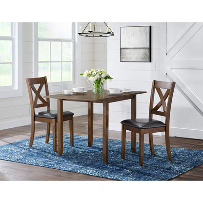 Alex - 3 Piece Dining Set With Drop Leaf Table - Espresso