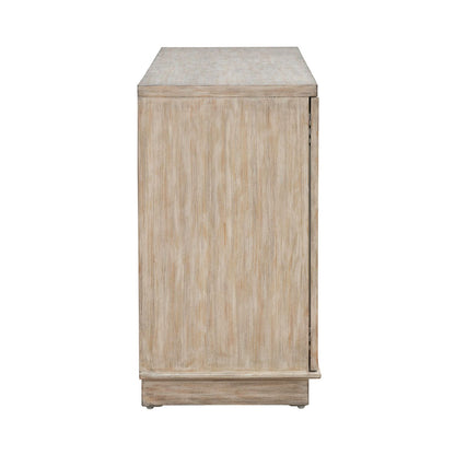 Terrace - 4 Door Accent Cabinet - Gravel