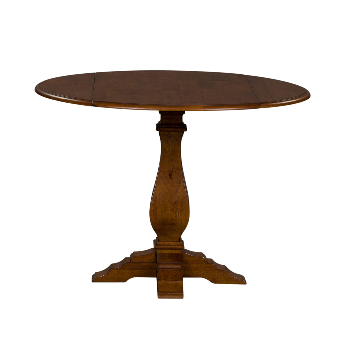 Creations - Drop Leaf Pedestal Table Base - Dark Brown