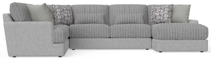 Titan - Sectional With Comfort Coil Seating And Accent Pillows Included