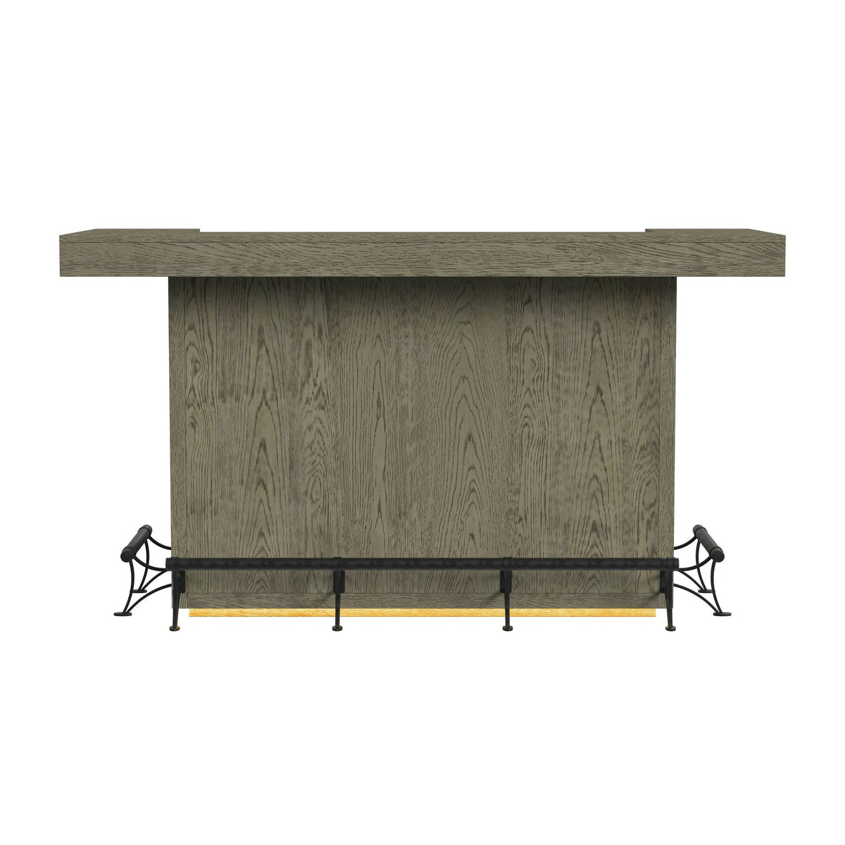 Jemma - Bar Table With Light - Gray And Dark Espresso