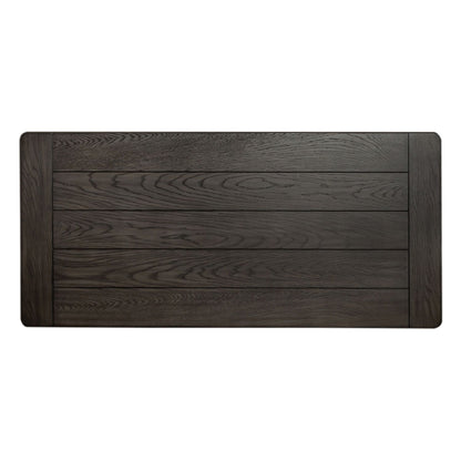 Allyson Park - Writing Desk - Wirebrushed White / Charcoal