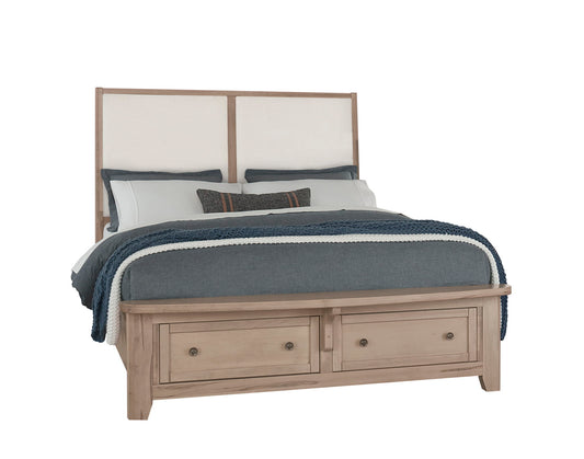 Woodbridge - King And Queen Storage Footboard Side Rails - Clear Maple
