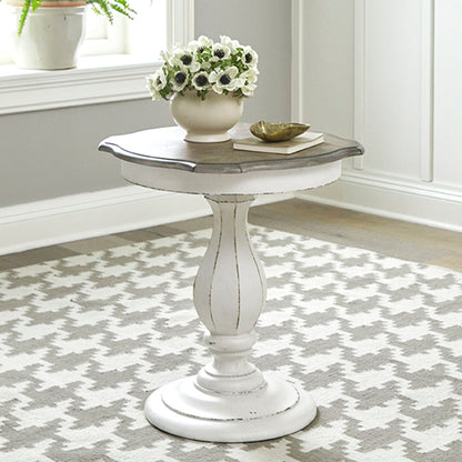 Magnolia Manor - Round Accent Table - Antique White