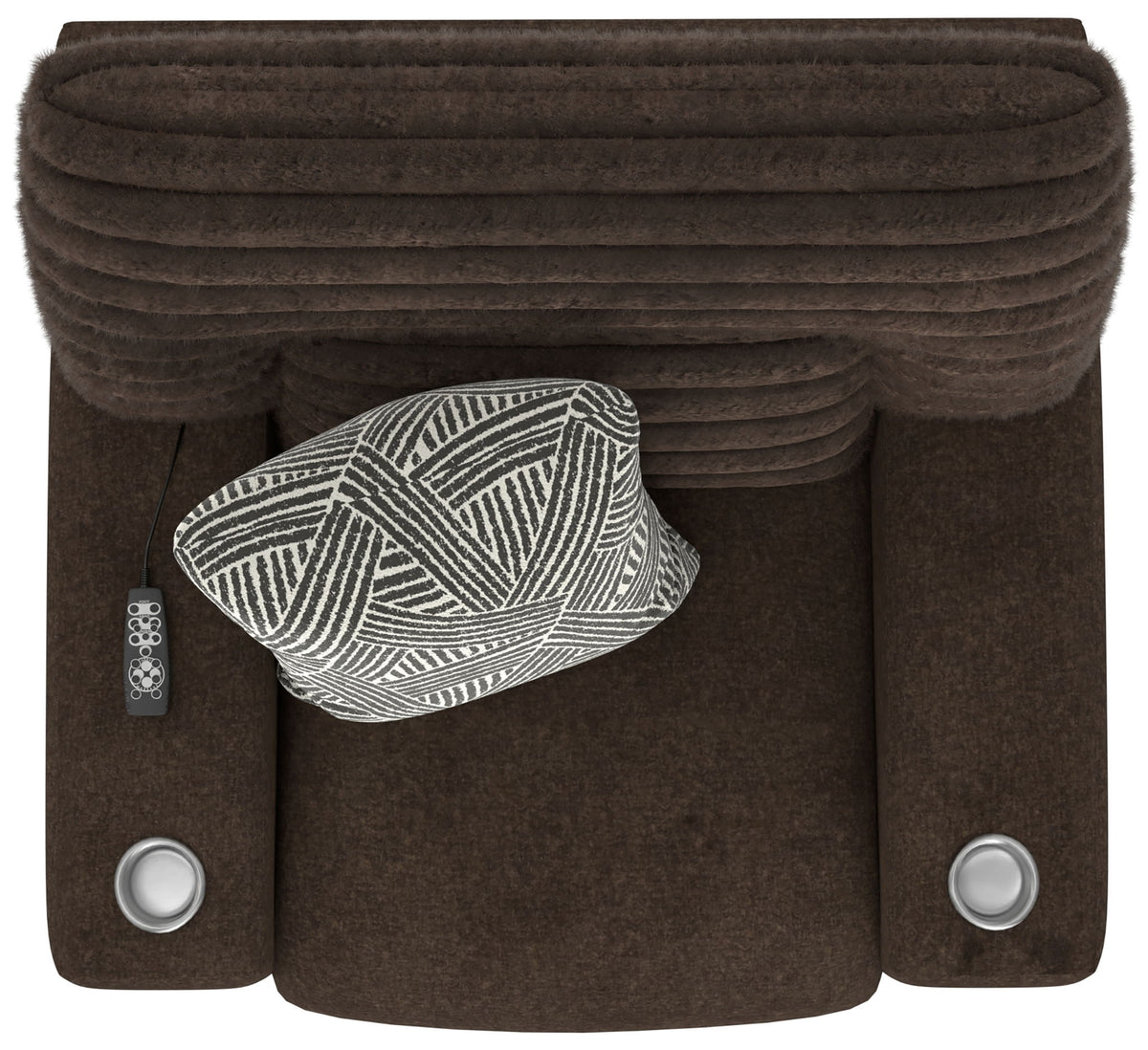 Zen - Power Recliner With CR3 Heat / Massage / Zero Gravity - Chocolate