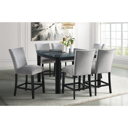 Francesca - Velvet Counter Height Chair (Set of 2)