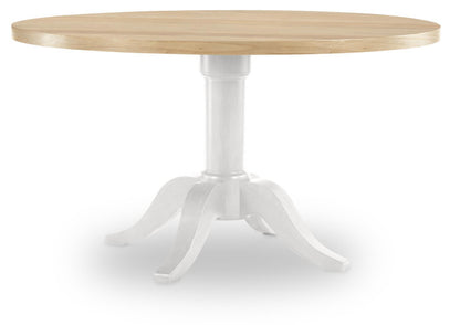 XXX's And OOO's - Round Table Top - Amber And Cotton