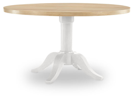 XXX's And OOO's - Round Table Top - Amber And Cotton