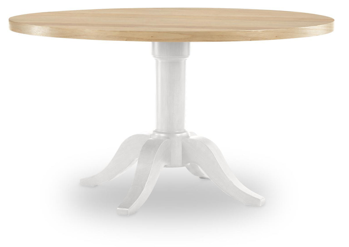 XXX's And OOO's - Complete Round Dining Table - Two Tone