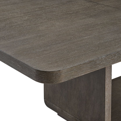 Hollywood Park - Rectangular Dining Table With Leaf - Dark Gray