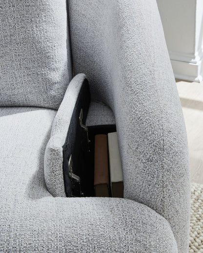 Alainmont Next-Gen Nuvella - Swivel Power Recliner - Stone