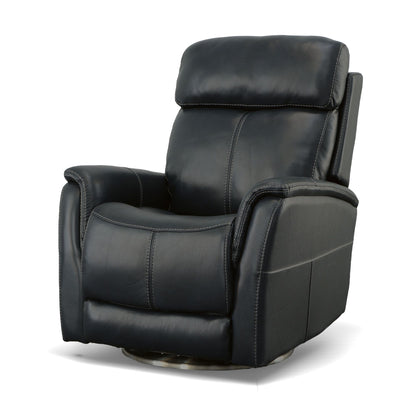 View - Power Swivel Recliner With Power Headrest
