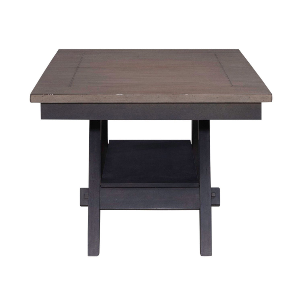 Lawson - Pedestal Table Base - Slate / Weathered Gray