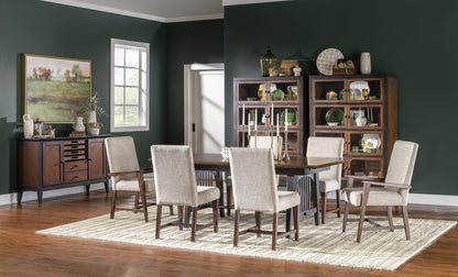 Fenmore - Trestle Dining Table - Mocha And Distressed Cherry