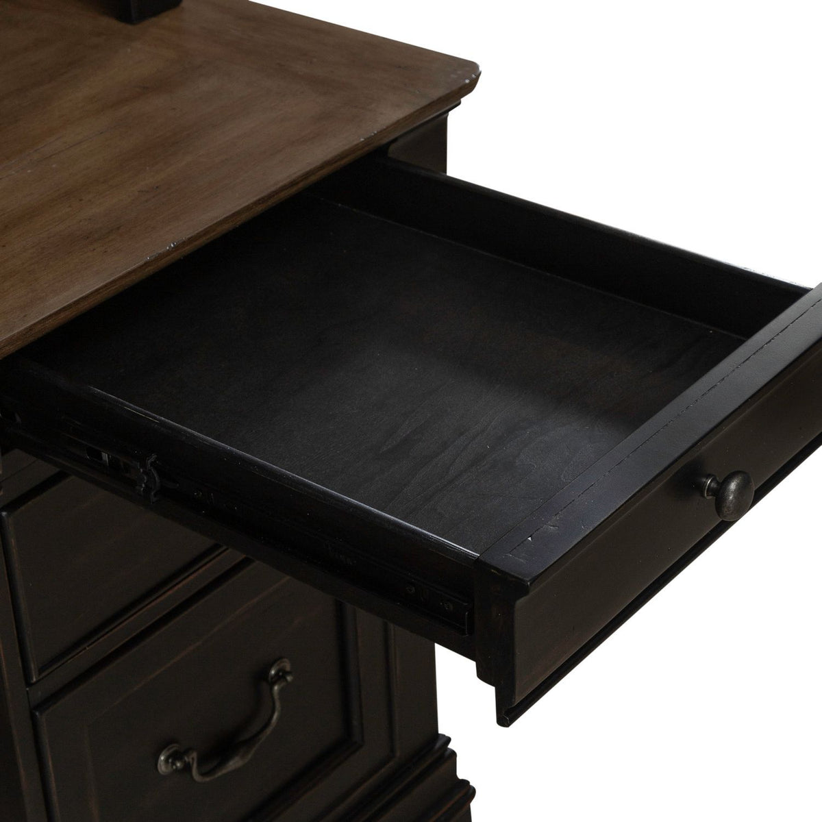 Meritage - Credenza & Hutch - Aged Charcoal