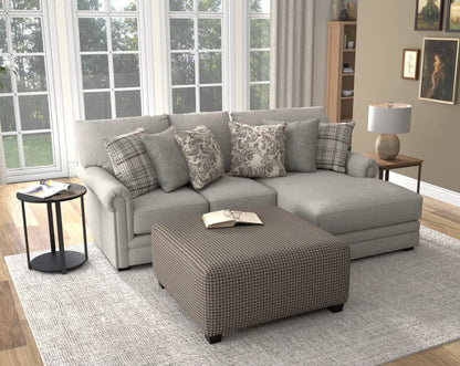 Livingston - Sectional With Comfort Coil Seating, 40" Cocktail Ottoman And Accent Pillows Included