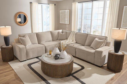 Carceri - 2-Piece Power Reclining Sectional Loveseat - Cashmere