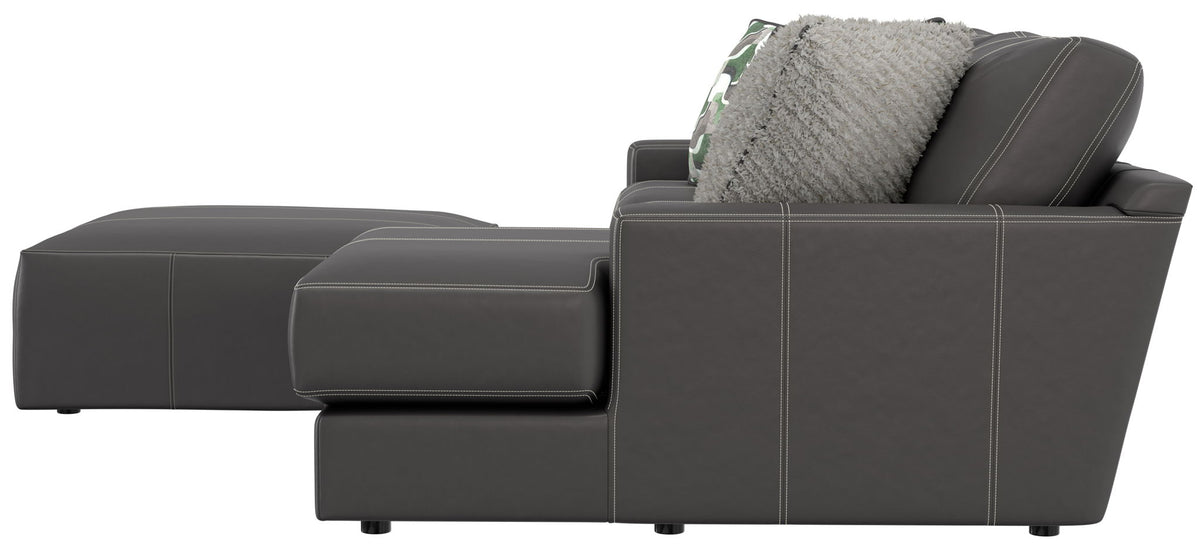 Minori - Italian Leather Sofa / Chaise And Cocktail Ottoman