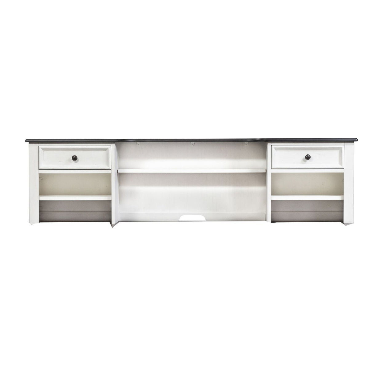Allyson Park - Hutch - Wirebrushed White / Charcoal