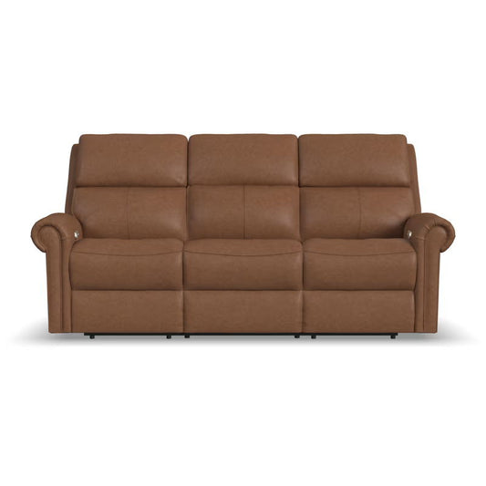 Bernard - Power Reclining Sofa With Console, Power Headrest, & Lumbar
