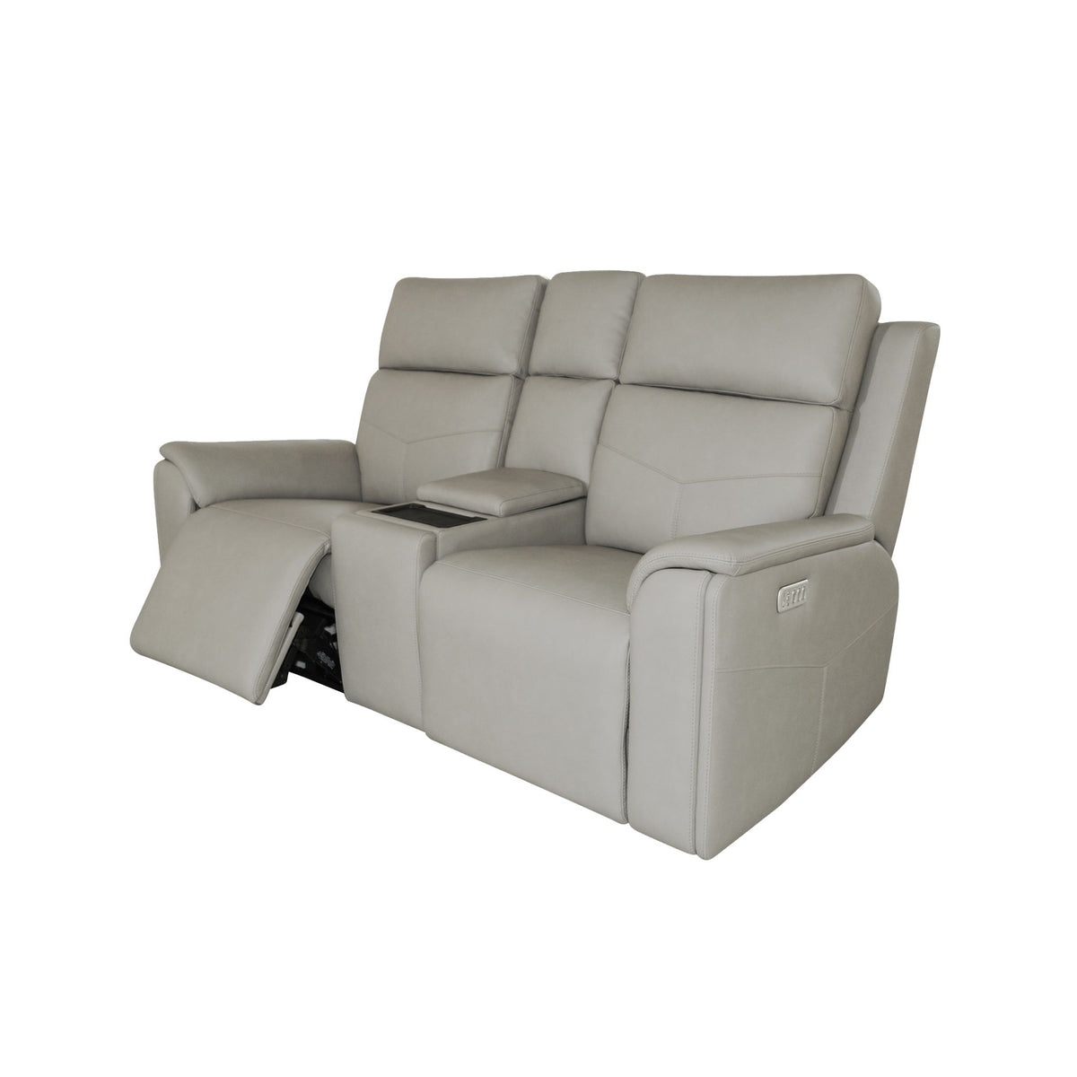 Vernon - Power Reclining Loveseat With Console, Power Headrests, Lumbar, Heat & Massage
