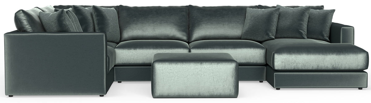 Remington - Modular Sofa And Cocktail Ottoman - Pine