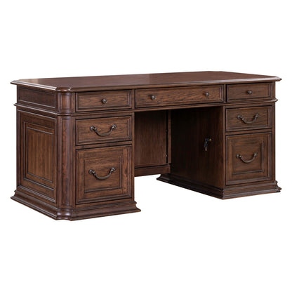 Provence Park - Jr Executive Desk Base - Chateau Brown