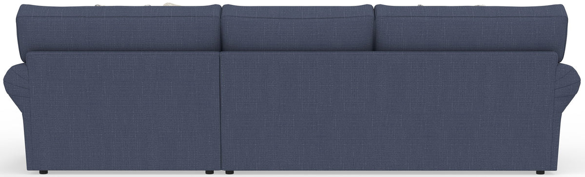 Cape May - Sofa Chaise With Comfort Coil Seating, 41" Cocktail Ottoman And 5 Accent Pillows Included