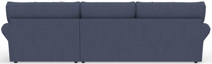 Cape May - Sofa Chaise With Comfort Coil Seating, 41" Cocktail Ottoman And 5 Accent Pillows Included