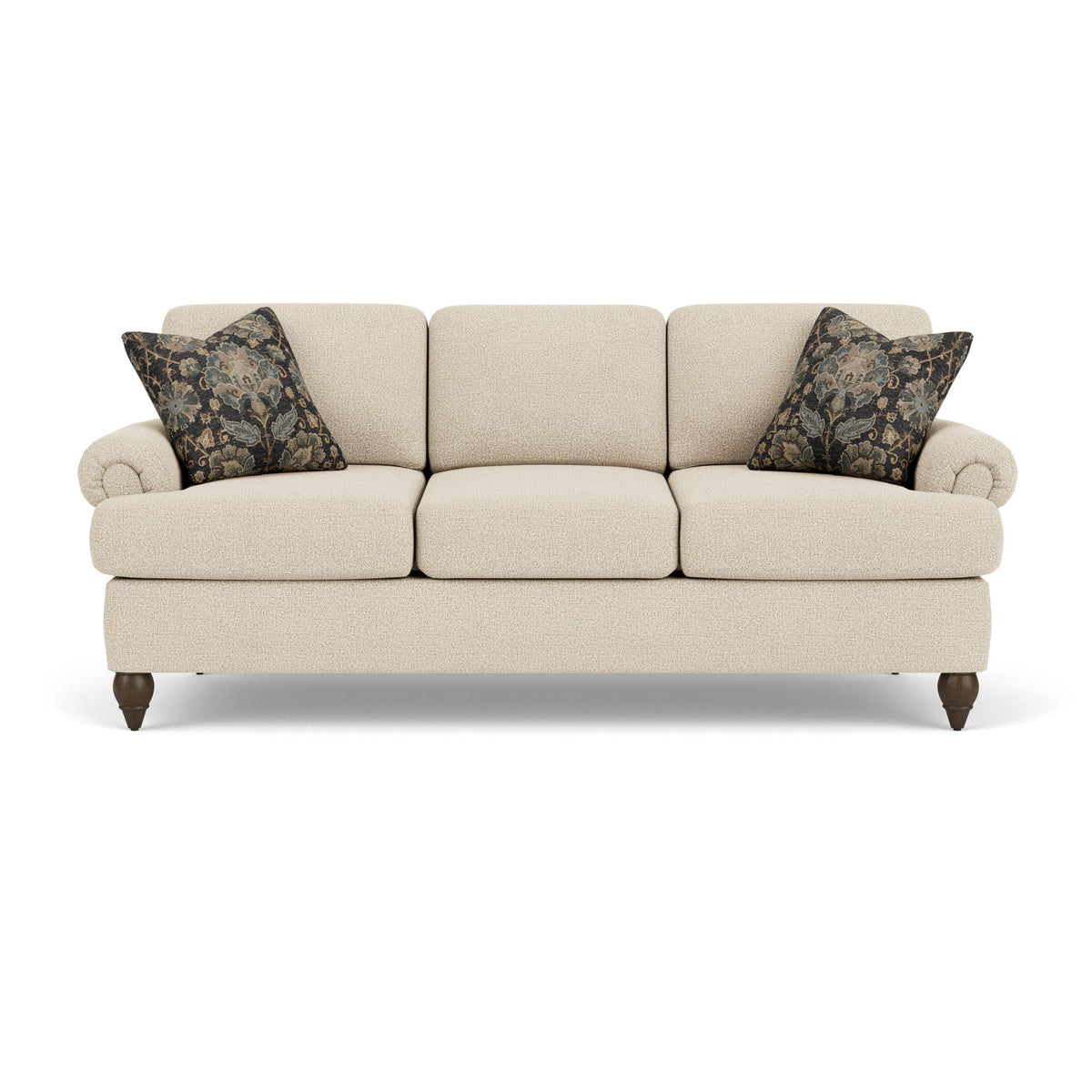 Moxy - Fabric Sofa, T-Shaped Seat Cushion, Rolled Arms