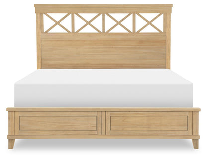 XXX's And OOO's - King / California King X Panel Headboard - Amber
