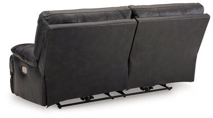 Mountainous - 2 Seat Power Reclining Sofa With Adj Headrest - Eclipse