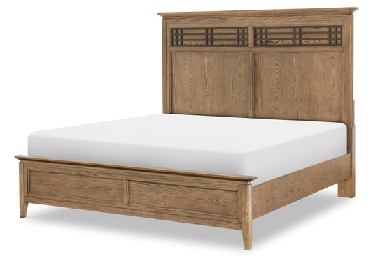 Beacon Hill - Panel Headboard Queen - Dusted Barley