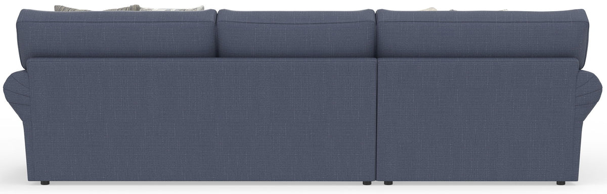 Cape May - Sofa Chaise With Comfort Coil Seating, 41" Cocktail Ottoman And 5 Accent Pillows Included
