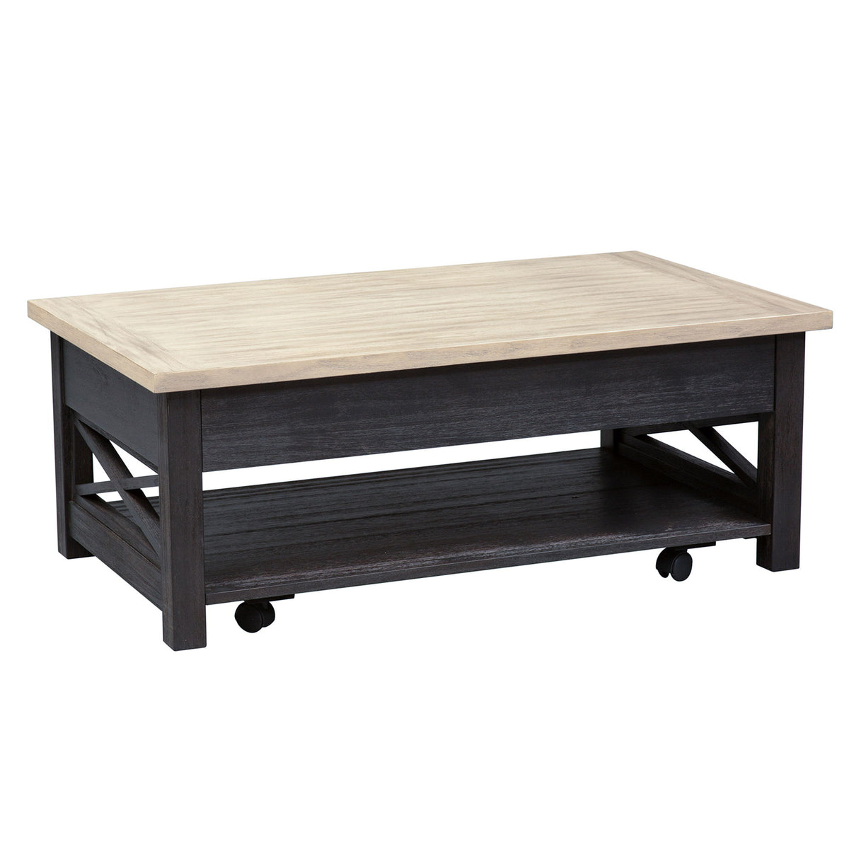 Heatherbrook - Lift Top Cocktail Table - Charcoal & Ash