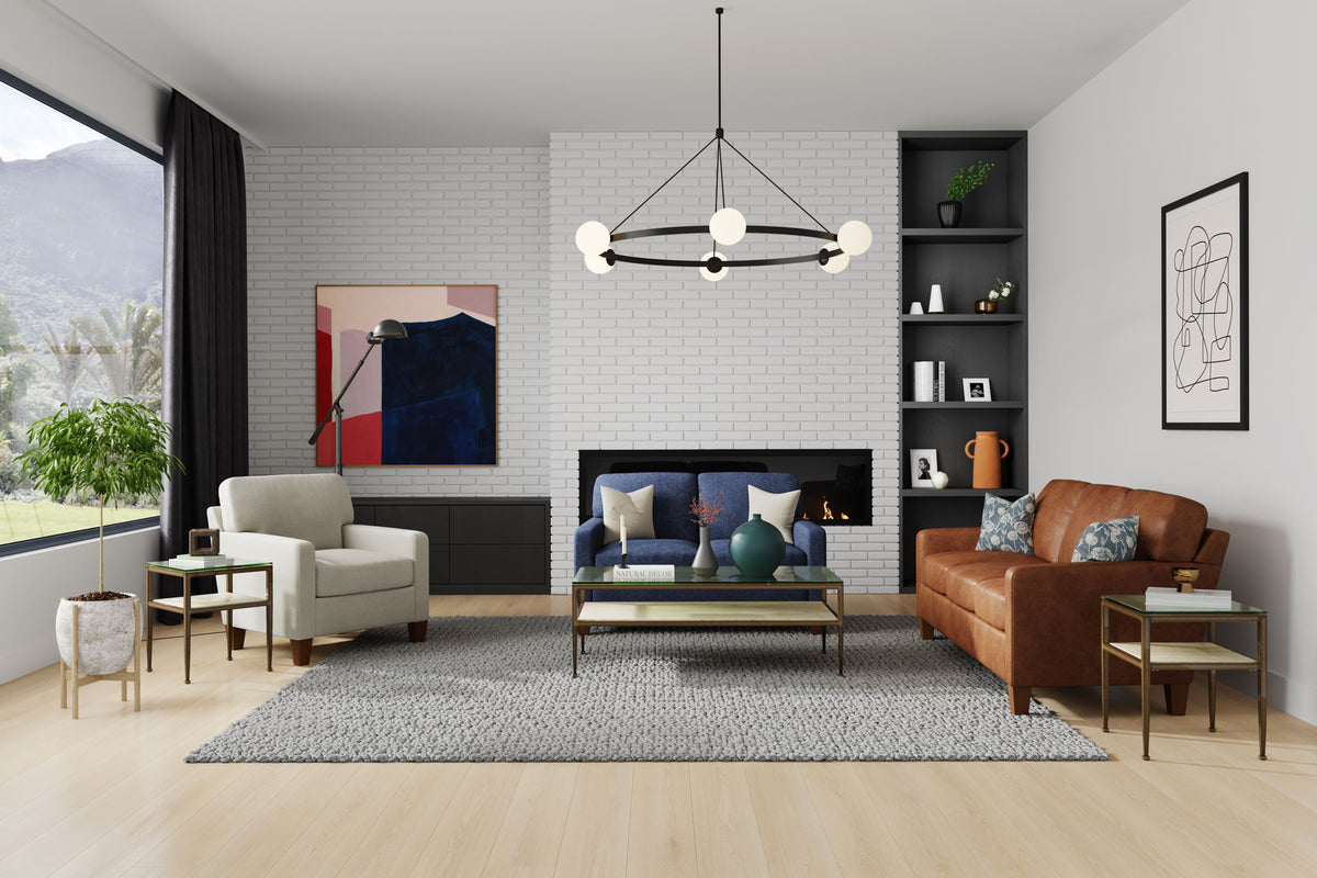 Moxy - Fabric Sofa With Straight Track Arms