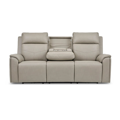 Vernon - Power Reclining Sofa With Console, Power Headrest, Lumbar, Heat & Massage
