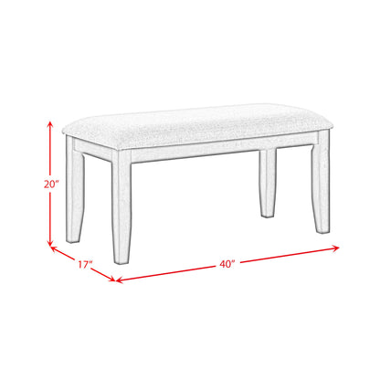 Portage - Dining Bench - Brown / Beige