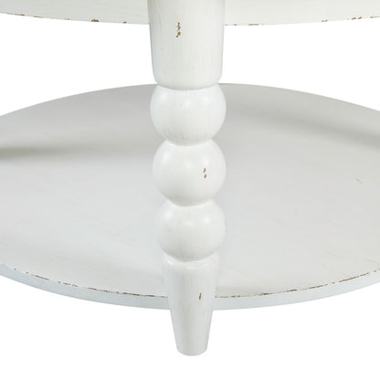 Turnberry Park - Round Cocktail Table - Washed White