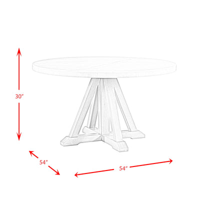 Lakeview - Round 5 Piece Dining Set (Table & Four Chairs) - White