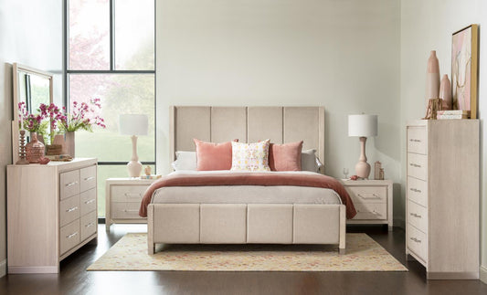 Bliss - King / California King Upholstered Headboard - Soft Cashmere