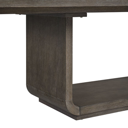 Hollywood Park - Rectangular Dining Table With Leaf - Dark Gray