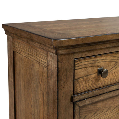Carolina Park - 5 Drawer Chest - Amber Brown