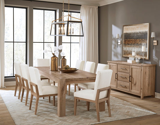 Dovetail - 76" Gathering Table Top - Bleached White